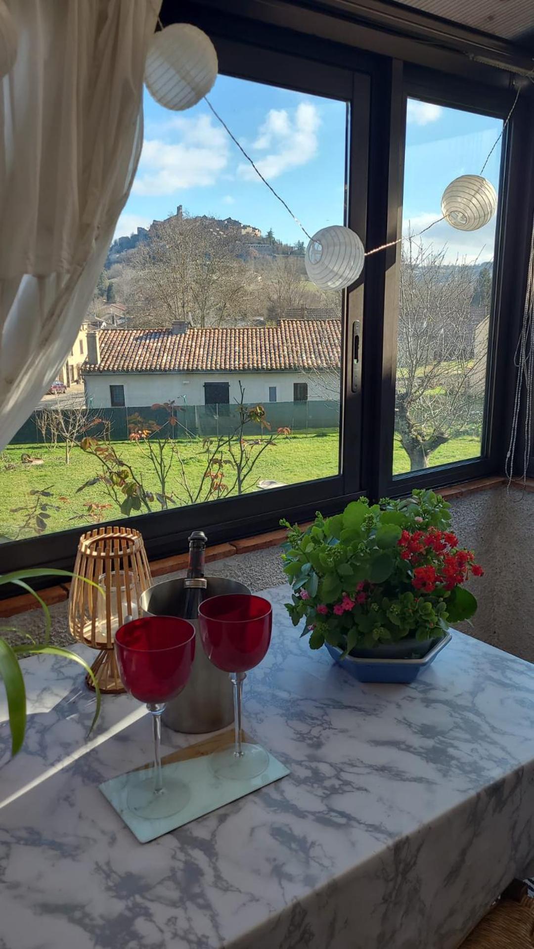 La Jolie Vue Et La Maison De La Tour- Cordes-Sur-Ciel Les Cabannes  Εξωτερικό φωτογραφία